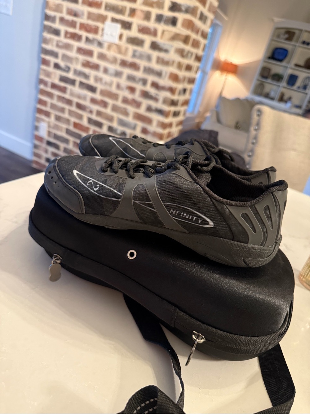 NFINITY Vengeance Black Athletic Cheer Shoes Size 9